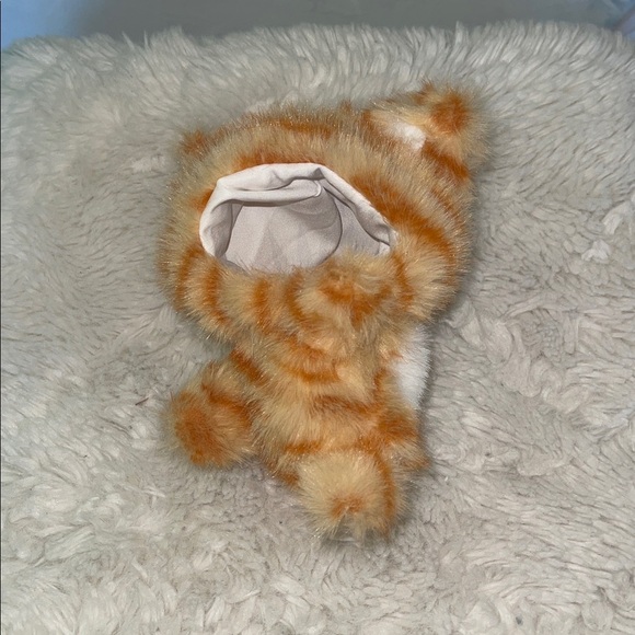 Labubu cat costume one side Plush Orange and White Striped Toy NWOT - Picture 3 of 9